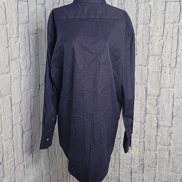 CIRCLE OF GENTLEMEN Blue with‎ Tan Dots Taurice Dress Shirt 42/16 1/2 inches - Picture 6 of 8